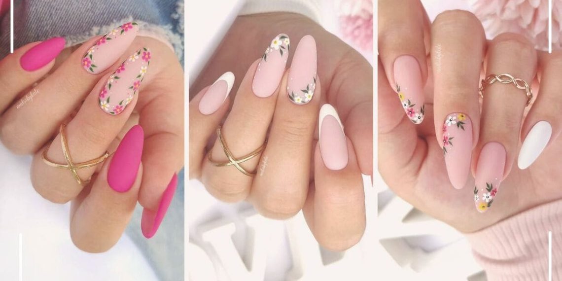 unhas delicadas floridas capa