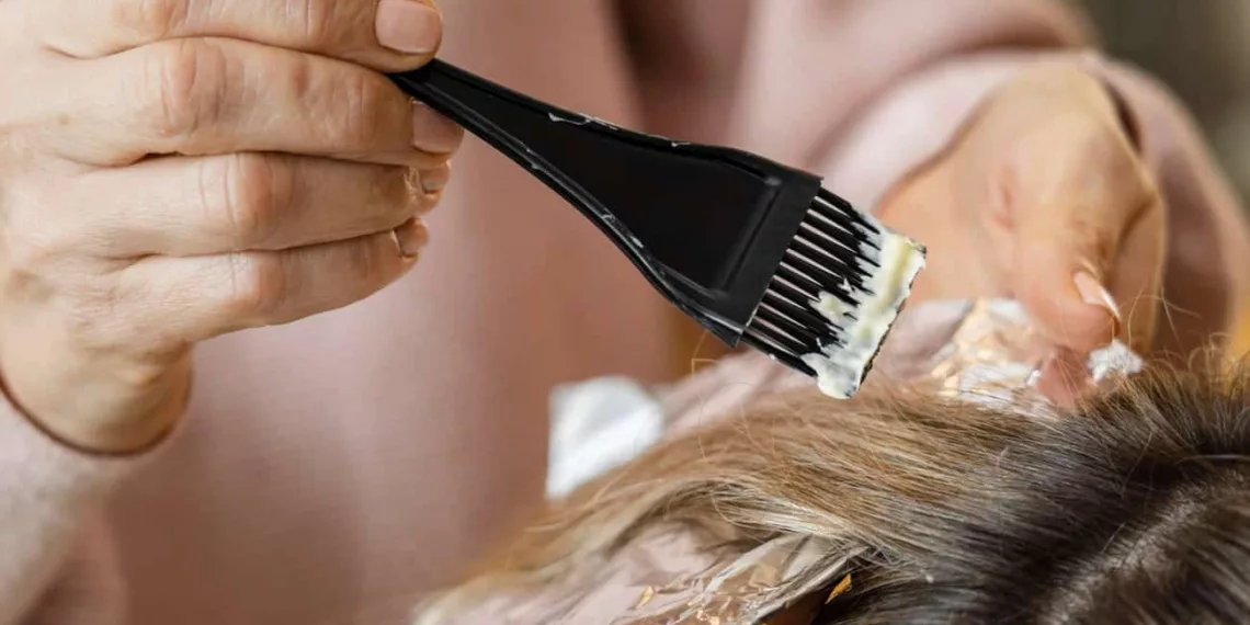 pintando cabelo