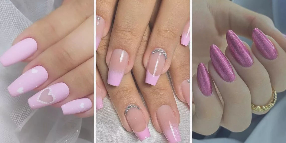 unhas rosas cp