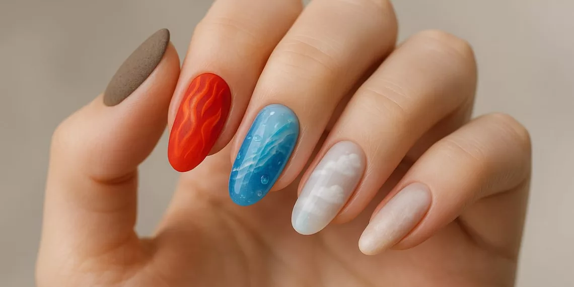 unhas quatro elementos
