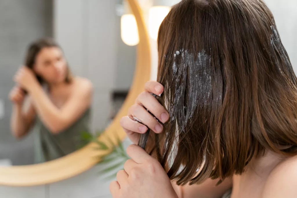 cabelo molhado