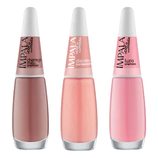 D Q NP 2X 943515 MLB86129206341 062025 T esmalte impala chamego meu discreto luzia 3 esmaltes rosado - Esmaltes hipoalergênicos: as 6 melhores opções para unhas fortes e saudáveis