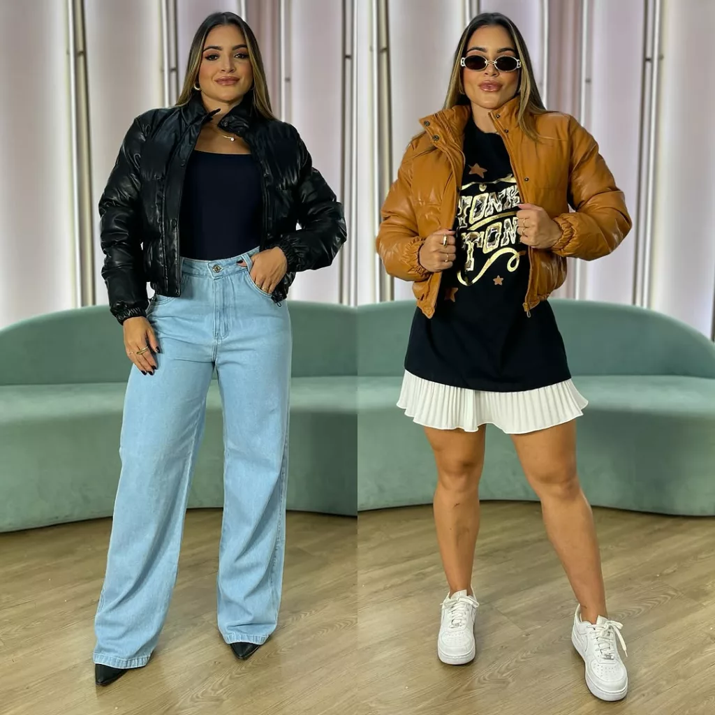 jaqueta puffer 2 - Quer arrasar no frio? Aposte em looks com jaqueta puffer que unem aconchego e moda