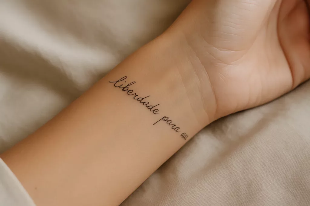 tatoo frases 2 - Tatuagens femininas pequenas com frases: 9 ideias delicadas e cheias de significado