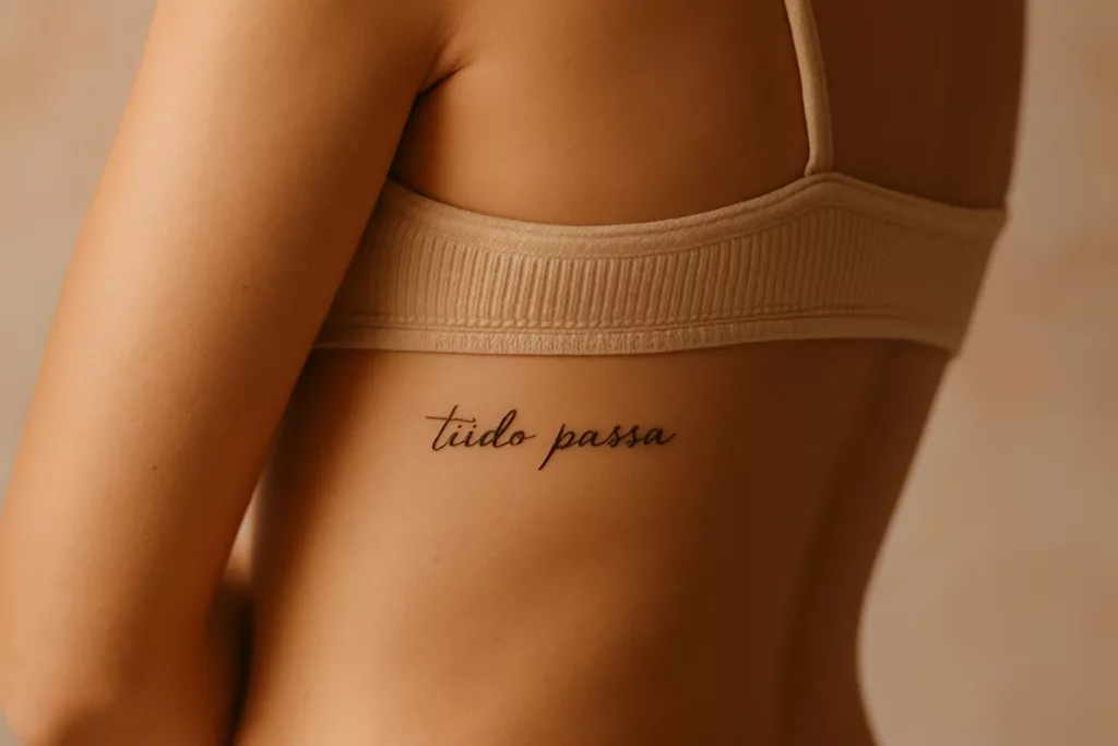 tatoo frases 3 - Tatuagens femininas pequenas com frases: 9 ideias delicadas e cheias de significado