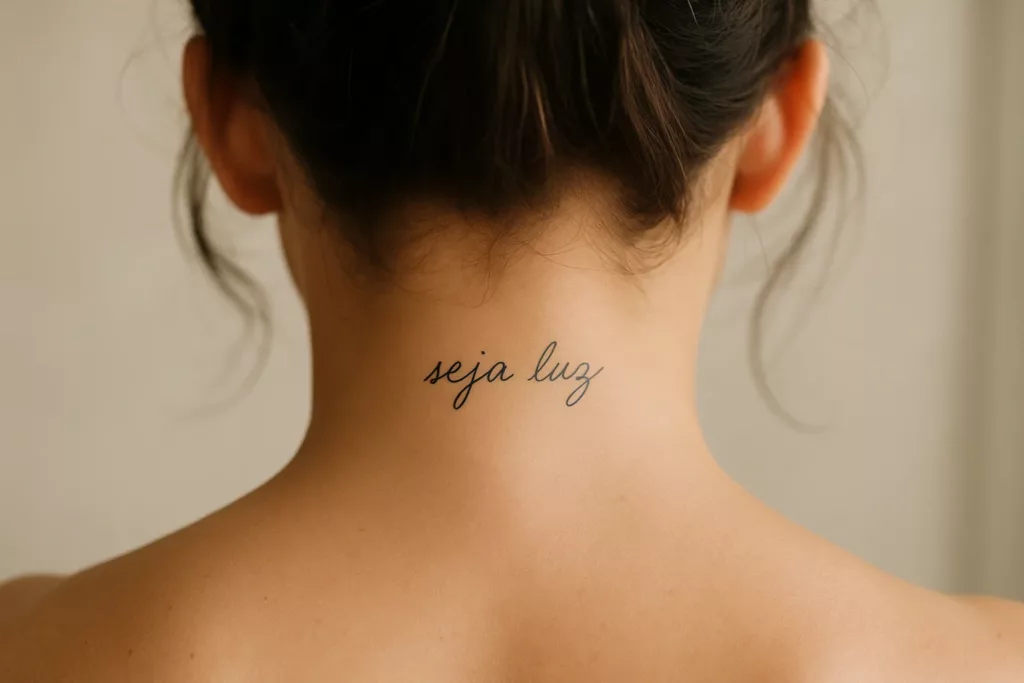 tatoo frases 5 - Tatuagens femininas pequenas com frases: 9 ideias delicadas e cheias de significado
