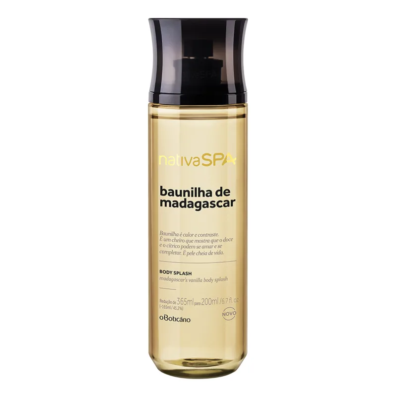 e32b8169 4285 463b 9b37 621b8db3a4bc desodorante colonia body splash nativa spa baunilha de madagascar 200ml - Você vai se surpreender com esses body splash nacionais que duram o dia inteiro